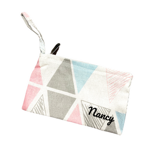 Canvas Pouch - Simple Triangles