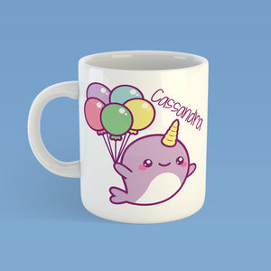 Mug - Narwhal with Balloons