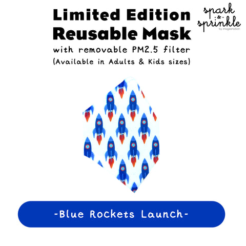 Reusable Mask (Blue Rockets Launch) LIMITED EDITION