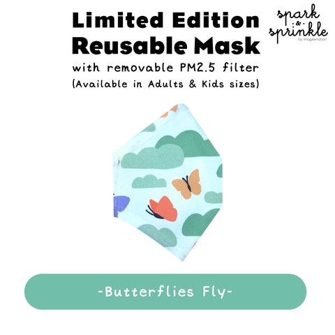 Reusable Mask (Butterflies Fly) LIMITED EDITION