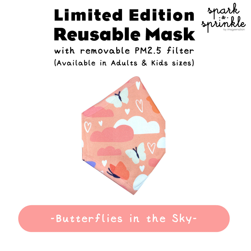 Reusable Mask (Butterflies in the Sky) LIMITED EDITION