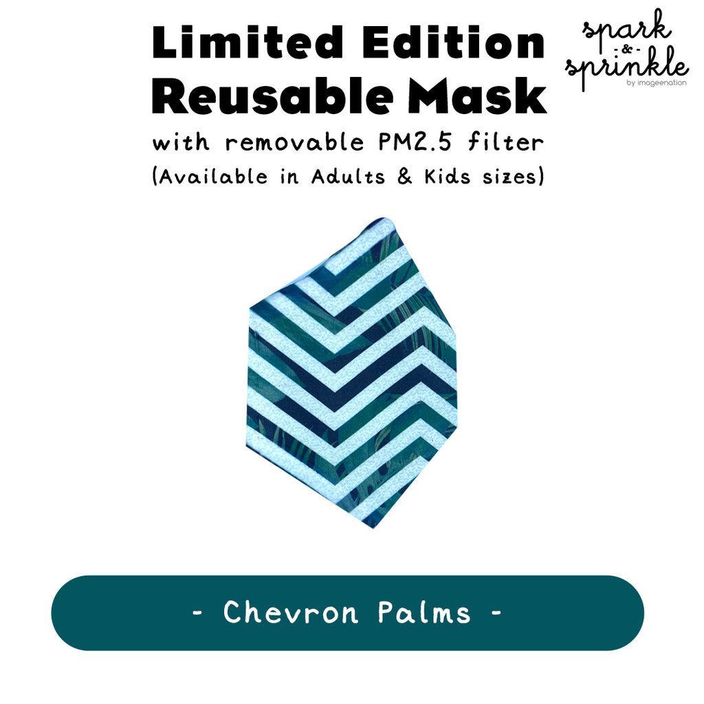 Reusable Mask (Chevron Palms) LIMITED EDITION