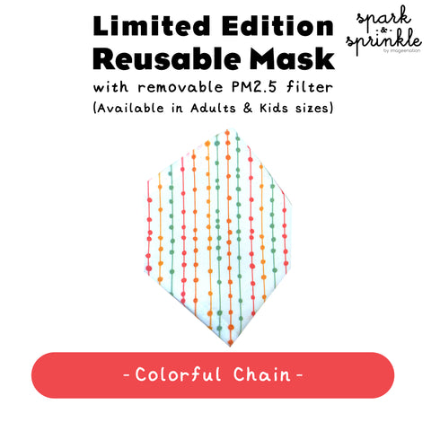 Reusable Mask (Colourful Chain) LIMITED EDITION