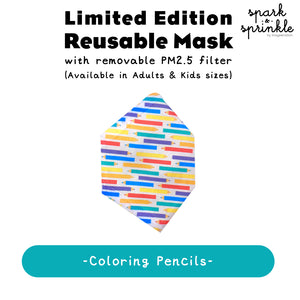 Reusable Mask (Colouring Pencils) LIMITED EDITION