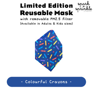 Reusable Mask (Colouring Crayons) LIMITED EDITION
