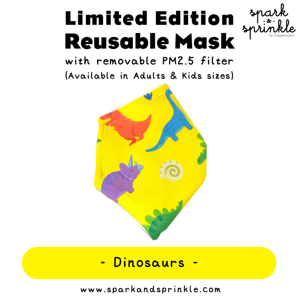 Reusable Mask (Dinosaurs) LIMITED EDITION