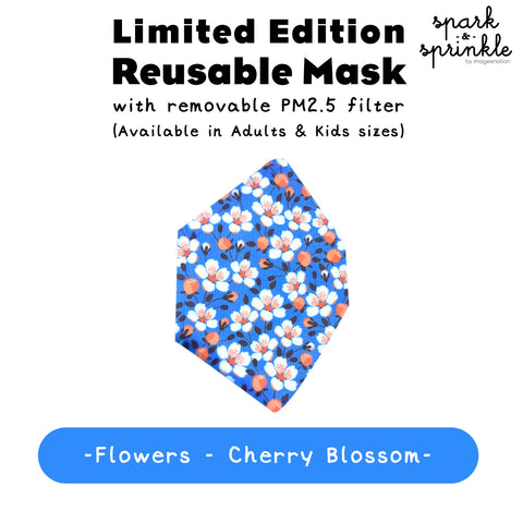 Reusable Mask (Flowers - Cherry Blossom) LIMITED EDITION