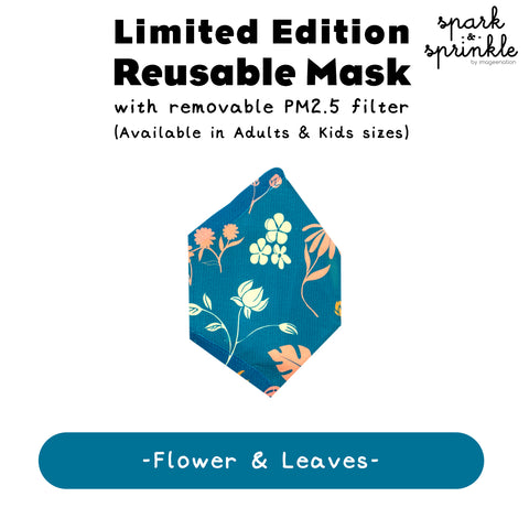 Reusable Mask (Flowers & Leaves) LIMITED EDITION