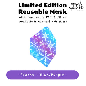 Reusable Mask (Frozen - Blue/Purple) LIMITED EDITION