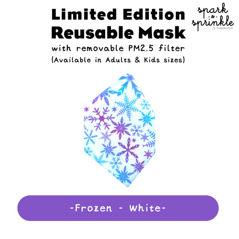 Reusable Mask (Frozen - White) LIMITED EDITION
