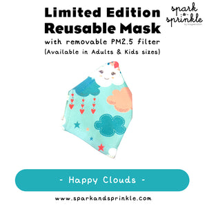 Reusable Mask (Happy Clouds) LIMITED EDITION