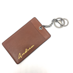 Leather Pass Holder - Light Brown