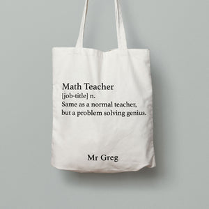 MA2: Tote Bag - Maths Definition