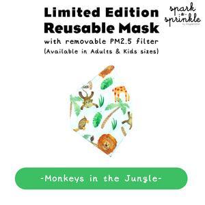 Alcan Care - Reusable Mask (Monkeys in the Jungle) LIMITED EDITION