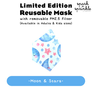 Alcan Care - Reusable Mask (Moon & Stars) LIMITED EDITION