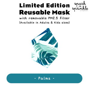 Reusable Mask (Palms) LIMITED EDITION