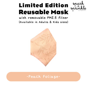 Reusable Mask (Foliage - Peach) LIMITED EDITION
