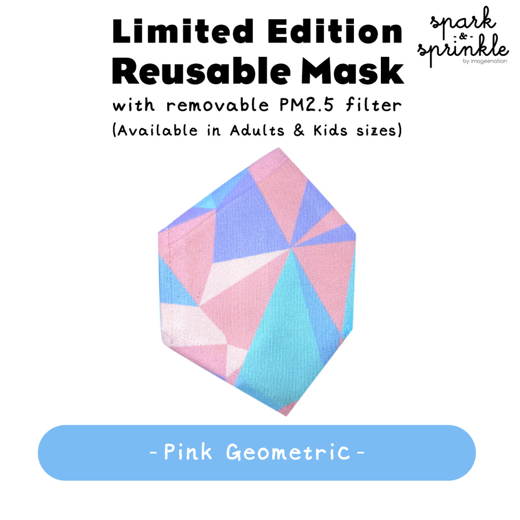 Reusable Mask (Geometric - Pink) LIMITED EDITION