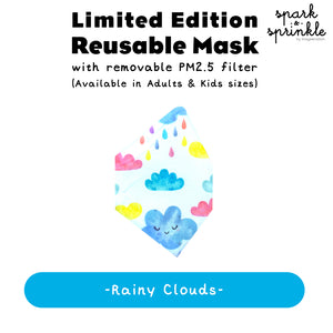 Reusable Mask (Rainy Clouds) LIMITED EDITION
