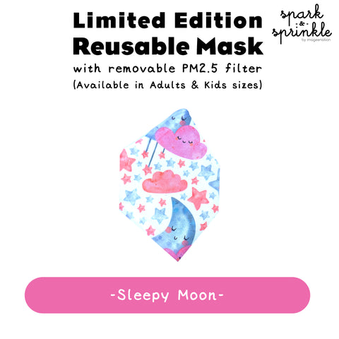 Reusable Mask (Sleepy Moon) LIMITED EDITION