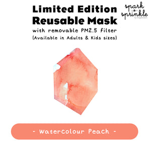Reusable Mask (Watercolour Peach) LIMITED EDITION