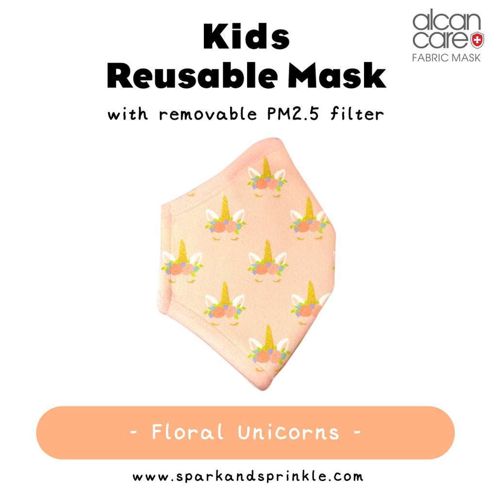 Reusable Mask (Pink Floral Unicorn) LIMITED EDITION