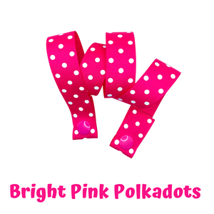 Mask Strap - Dark Pink Polkadots