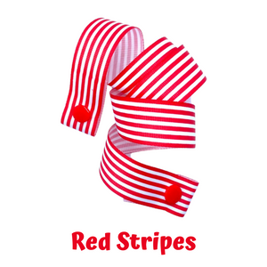 Mask Strap - Stripes (Red)