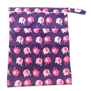 XL Wetbag - Pink Elephants