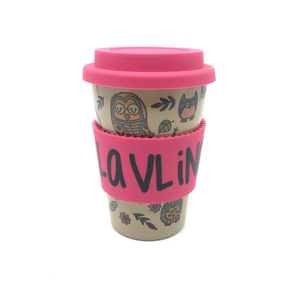 Owl Hourly Cafe Mug (Pink)