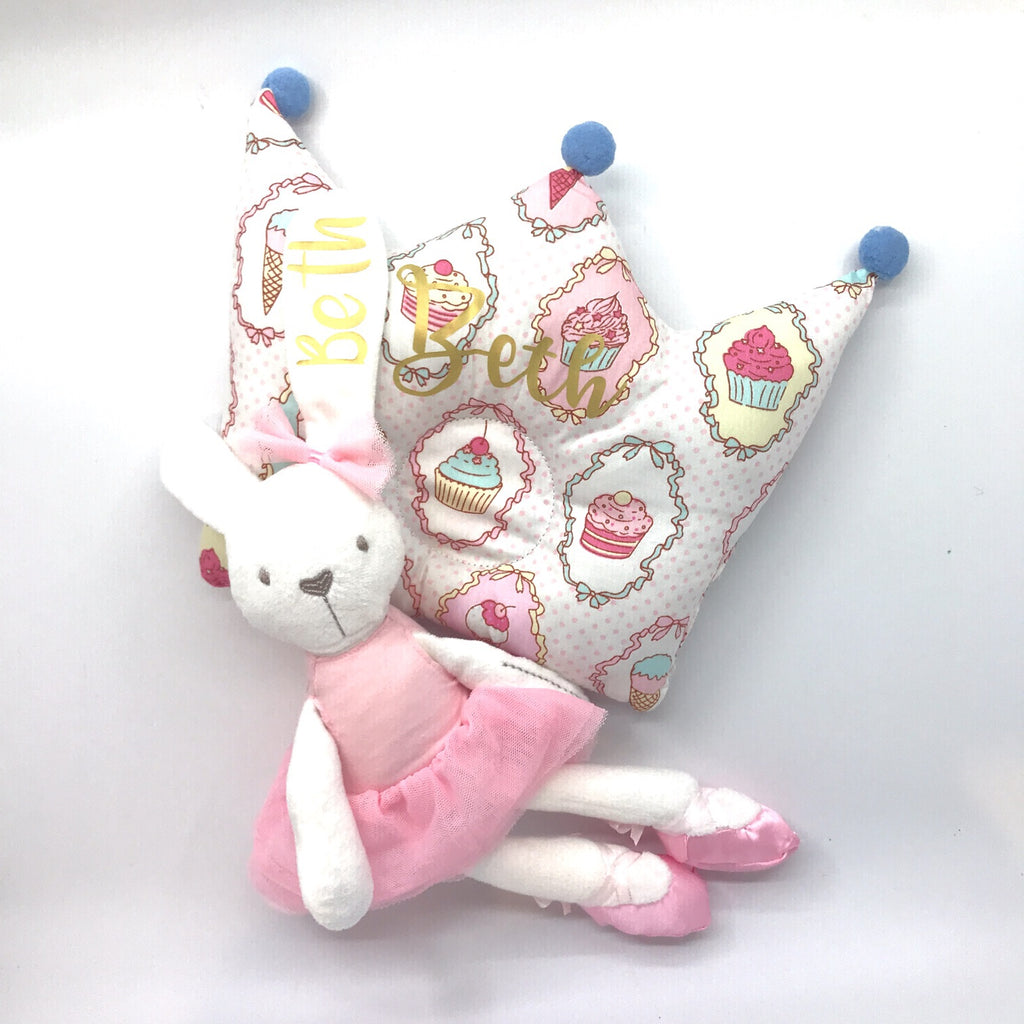 Baby Gift Box 4 : Soft Toy & Crown Pillow Set