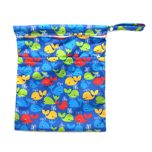 Large Wetbag - Colourful Whales