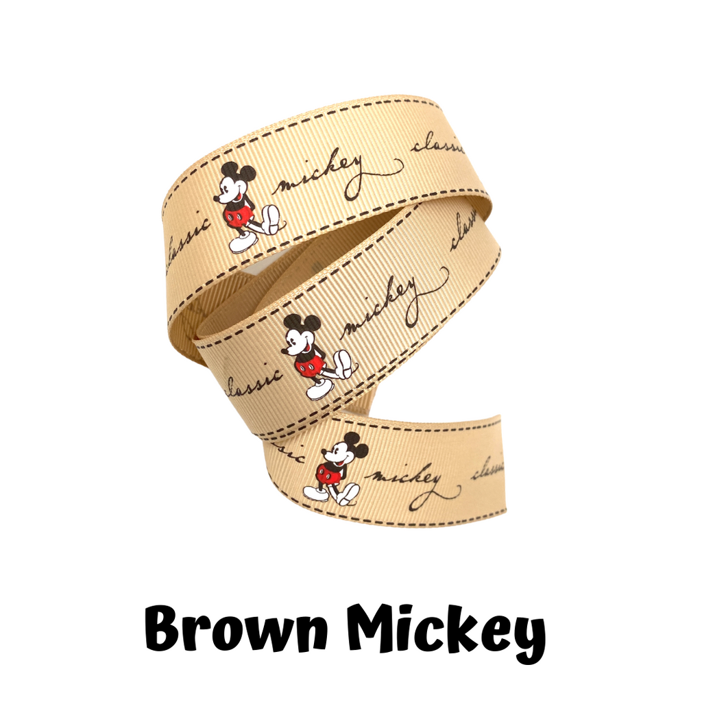 Mask Strap - Brown Mickey