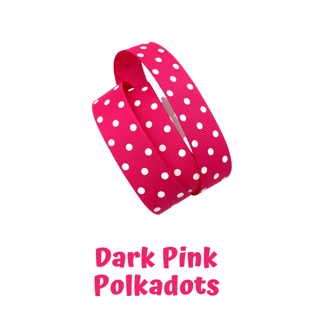 Mask Strap - Polkadots (Dark Pink)