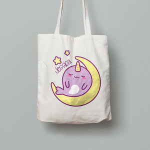 Tote Bag - Sleepy Narwhal