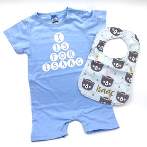 Baby Gift Box 1 : Romper & Bib Gift Set