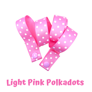 Mask Strap - Light Pink Polkadots