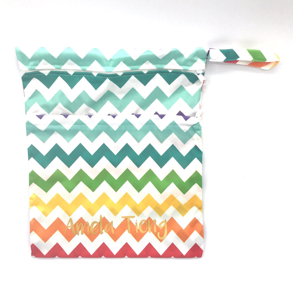 Large Wetbag - Colourful Chevron
