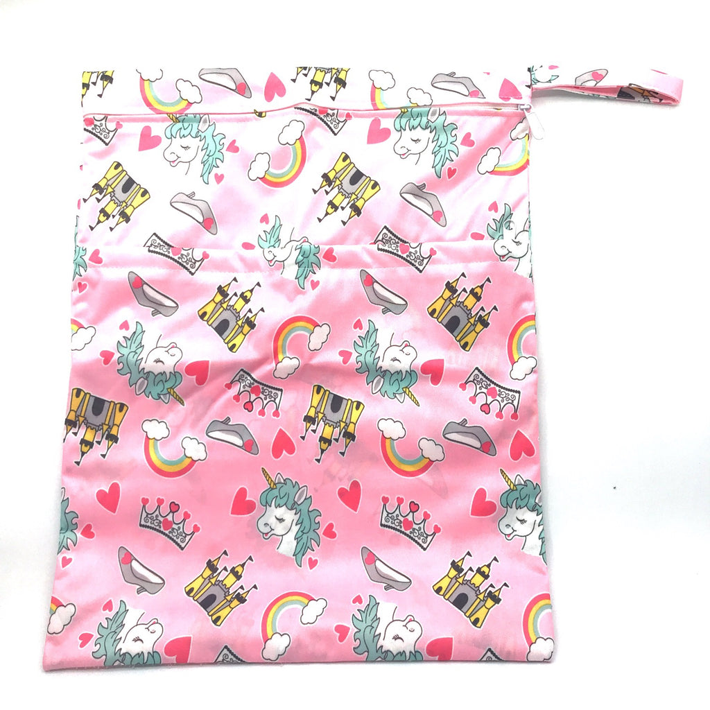 XL Wetbag - Pink Unicorns