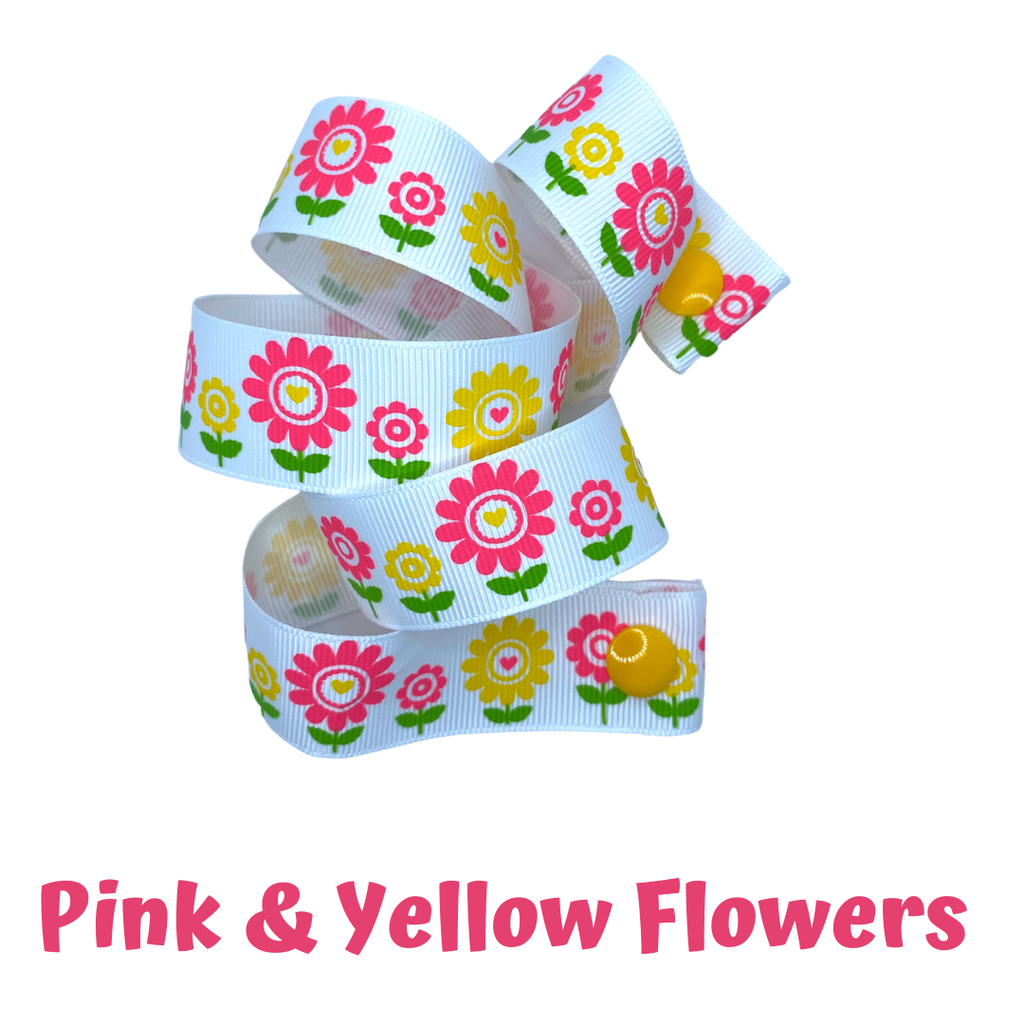 Mask Strap - Flowers (Pink & Yellow)
