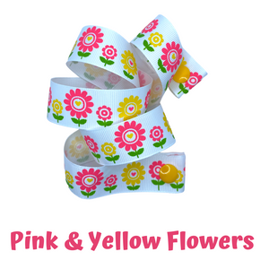 Mask Strap - Flowers (Pink & Yellow)