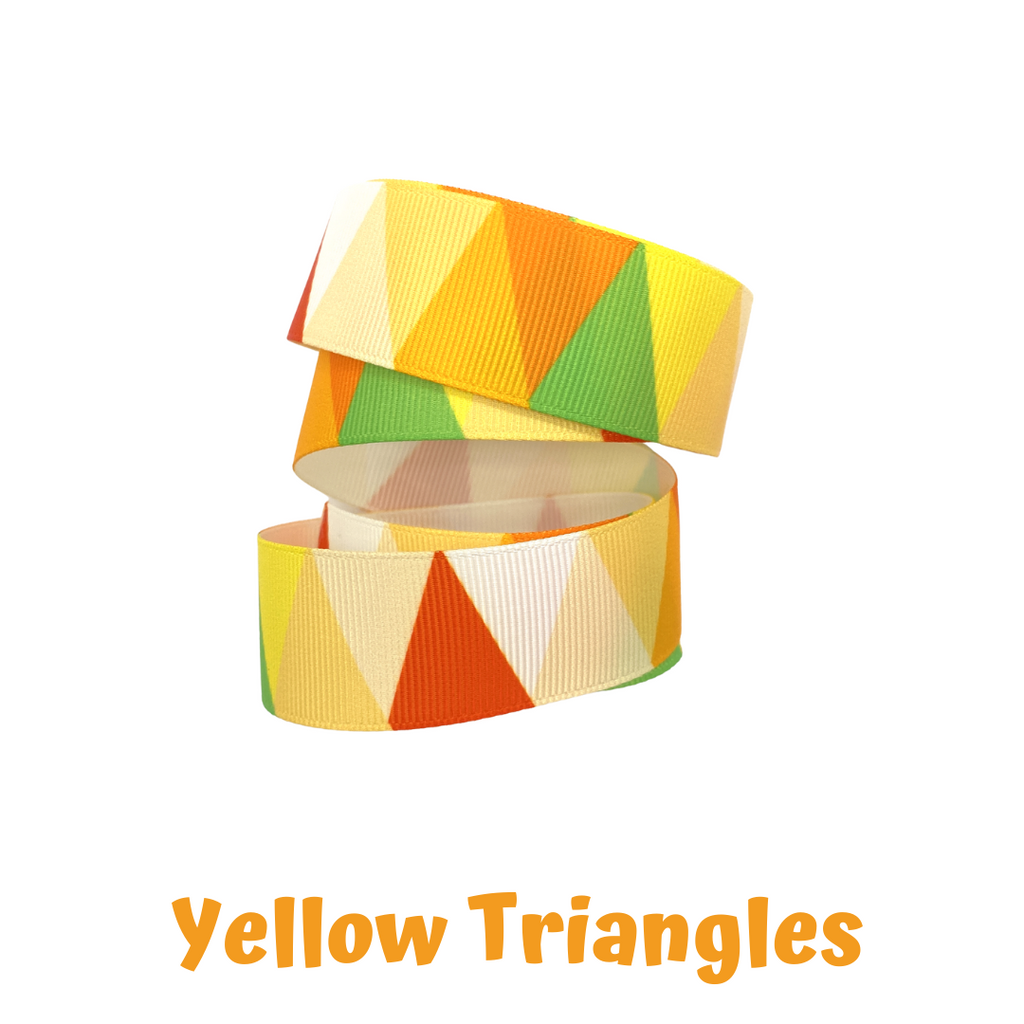 Mask Strap - Triangles (Yellow)