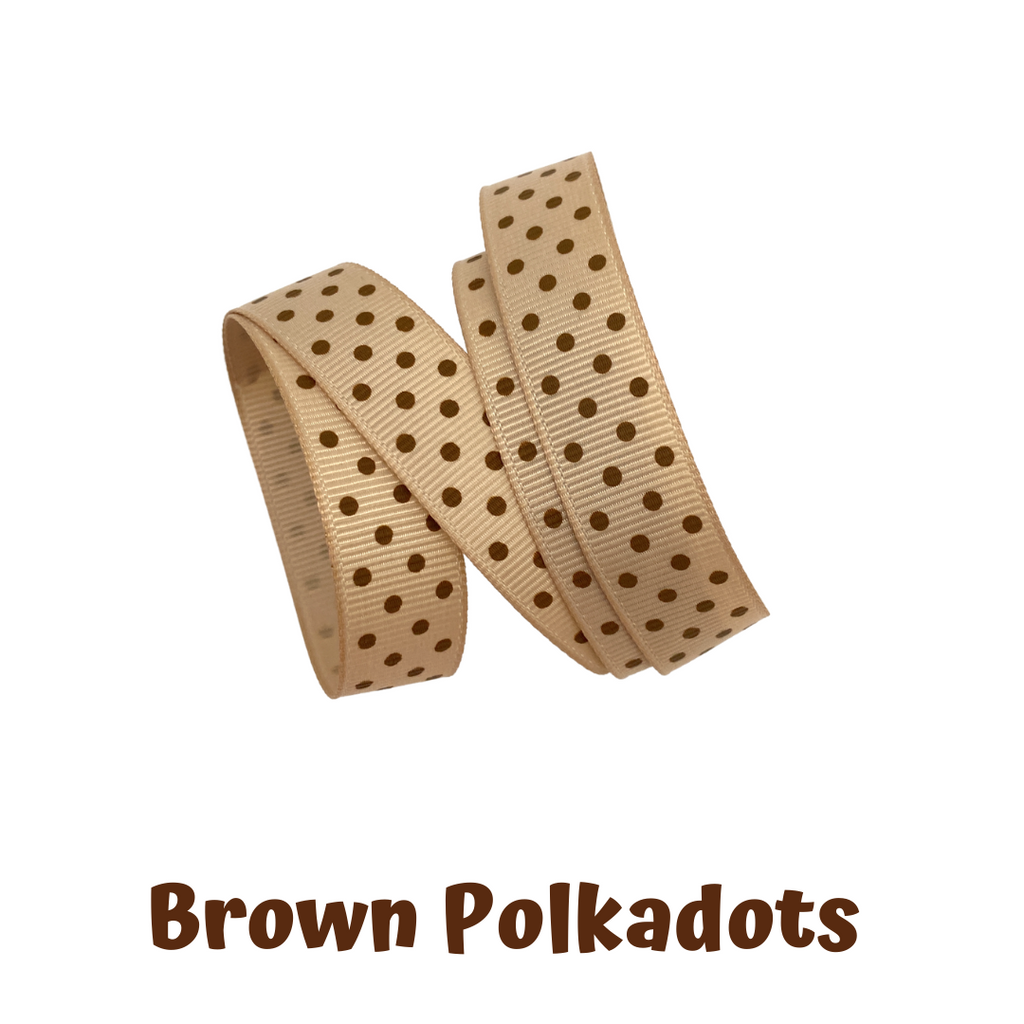 Mask Strap - Polkadots (Brown)