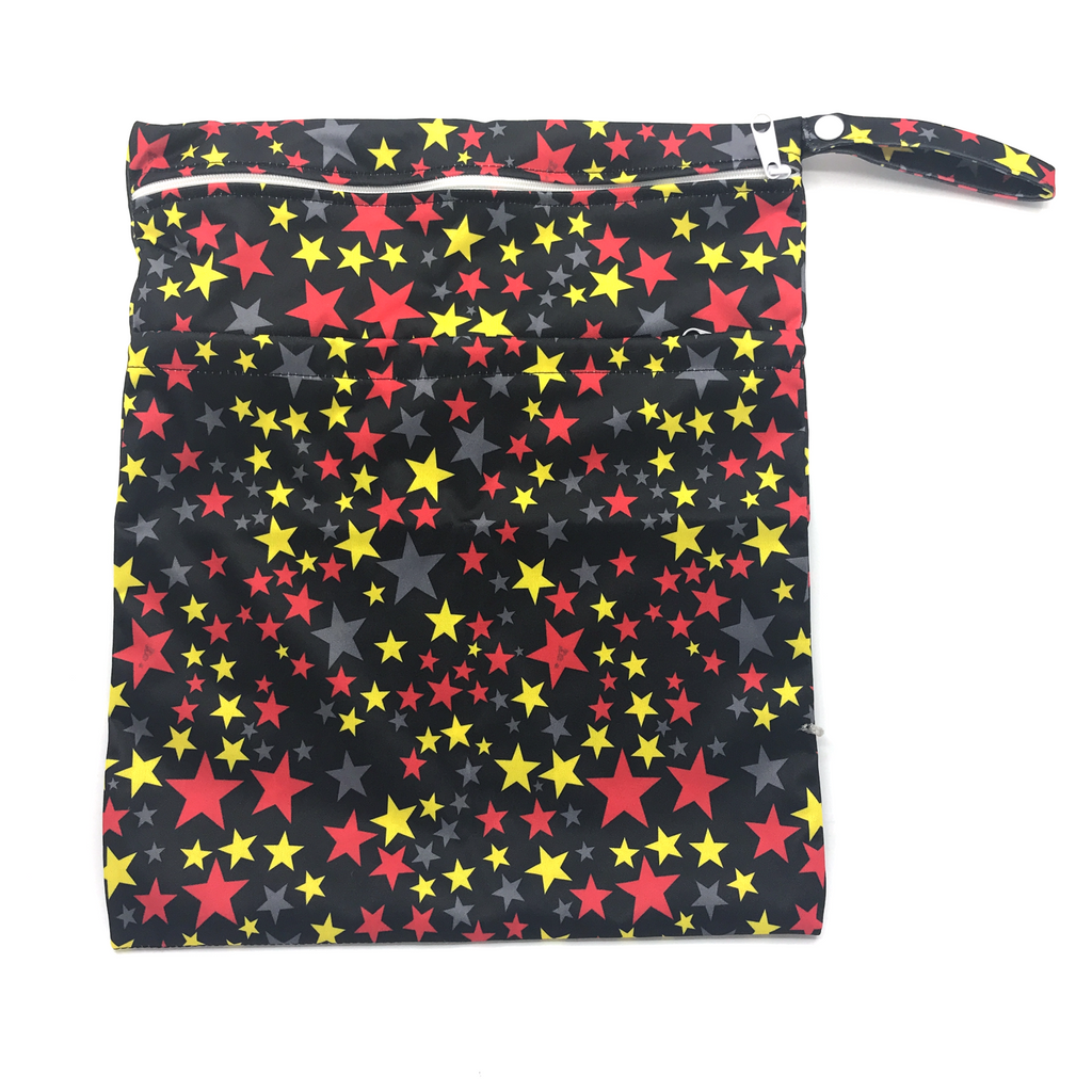 Large Wetbag - Yellow & Red Stars