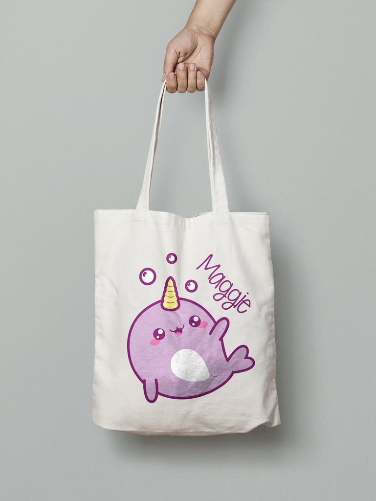 Tote Bag - Narwhal Bubbles