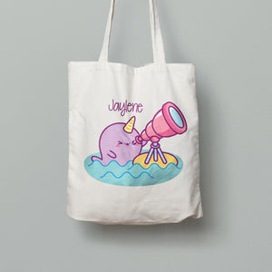 Tote Bag - Narwhal Looking Glass
